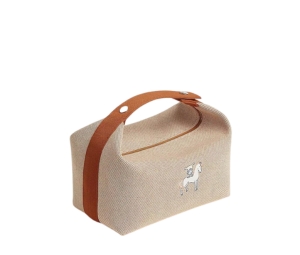 Buy Hermes Bride-A-Brac Case Large Model In H Canvas With Embroidered Cabriole Motif Biscuit at Sasom – Authentic and Ready to Ship