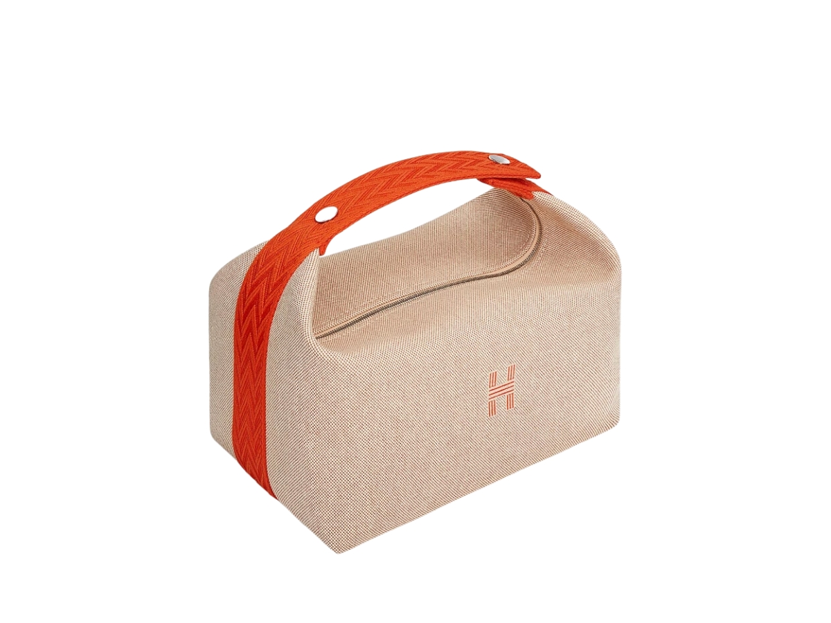 Hermes Bride-A-Brac Case Large Model In H Plume Canvas With