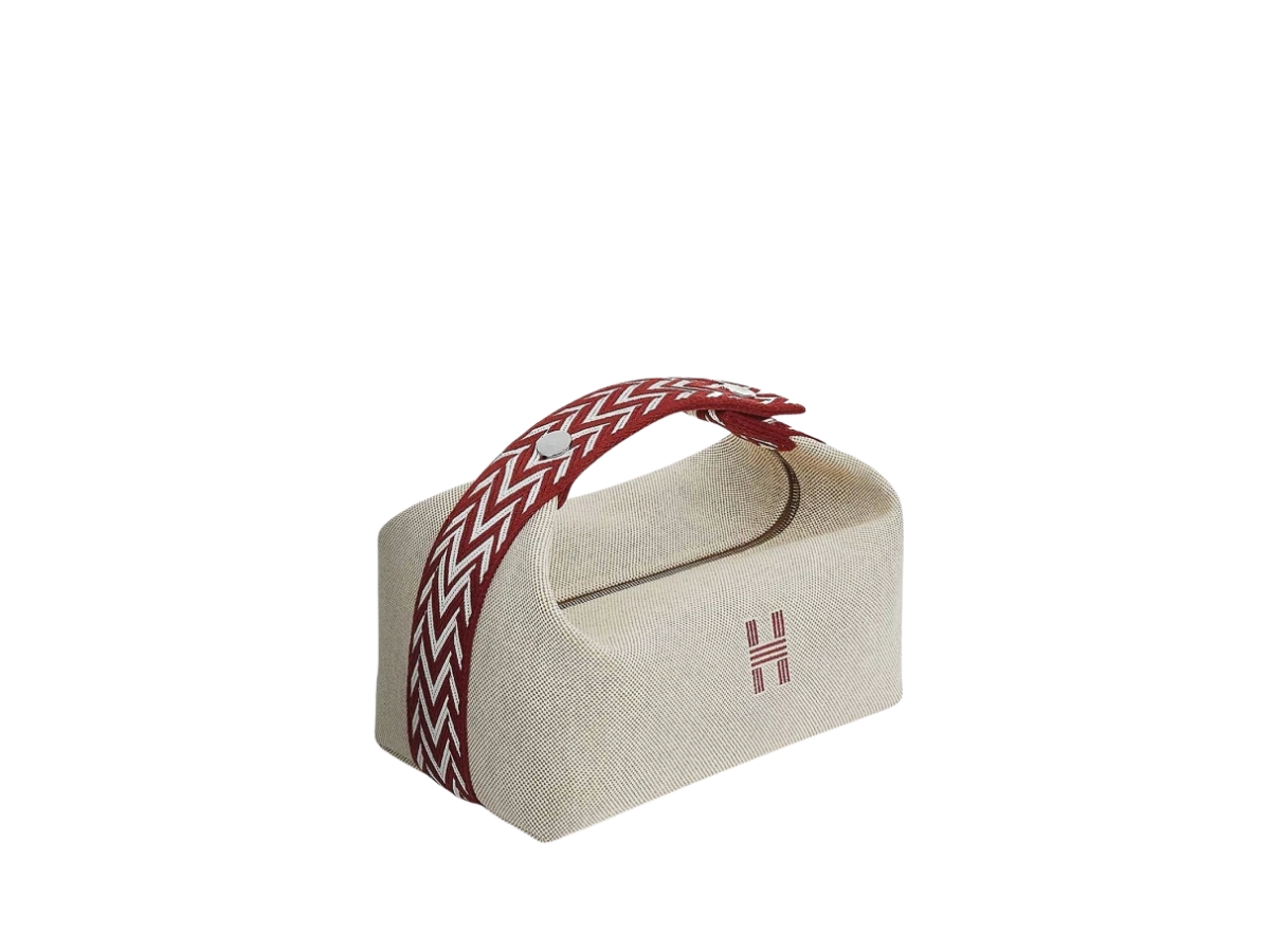 Hermes Bride-A-Brac Case Small Model In Canvas With