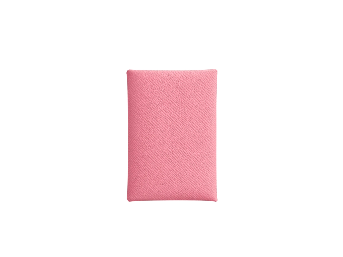 Hermes Calvi Duo Compact Card Holder In Epsom Calfskin With