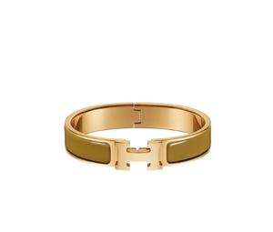 Buy Hermes Clic H Bracelet In Enamel With Gold-Plated Hardware Bronze Dore at Sasom – Authentic and Ready to Ship