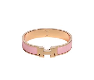 Buy Hermes Clic H Bracelet In Enamel With Rose Gold-Plated Hardware Rose Delirium at Sasom – Authentic and Ready to Ship