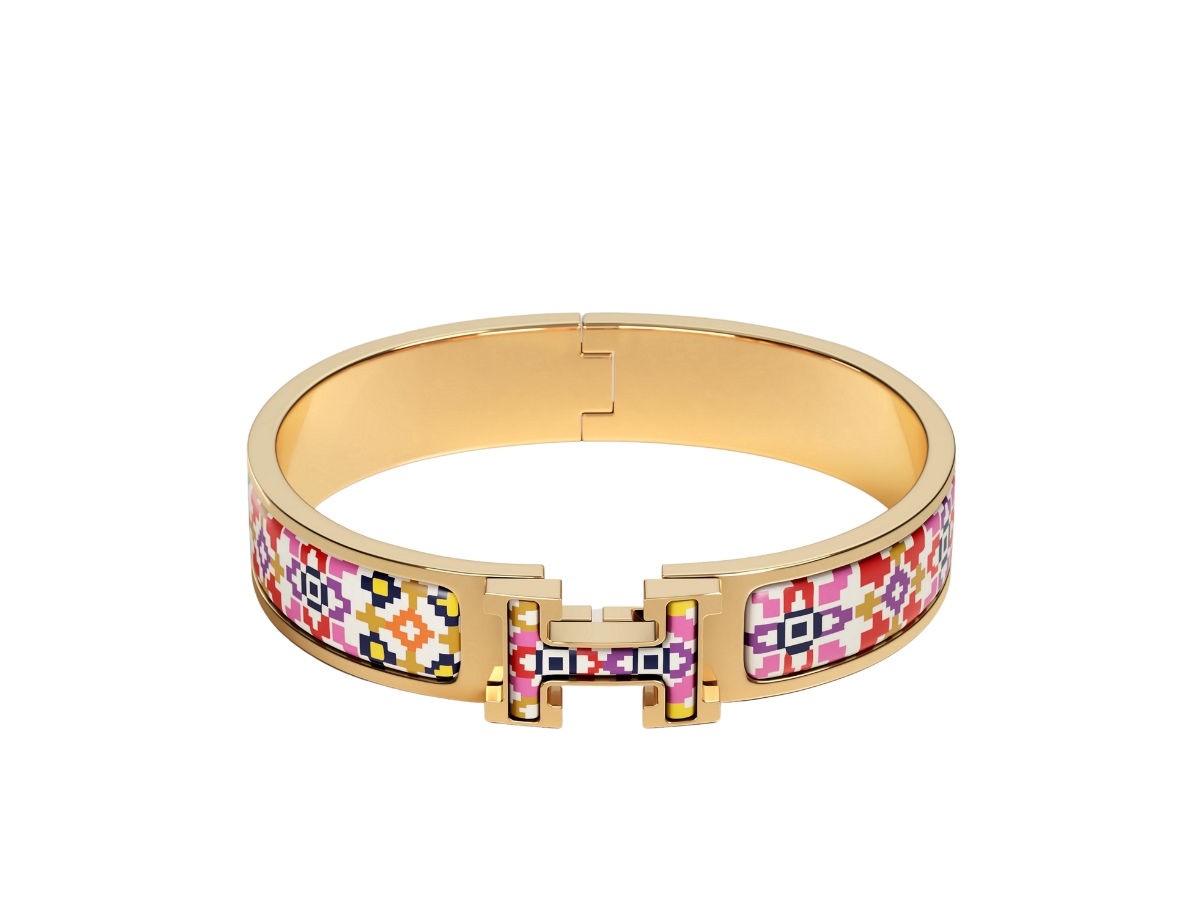 Hermes Clic H Bracelet Pink Palladium – Chicago Pawners, 47% OFF