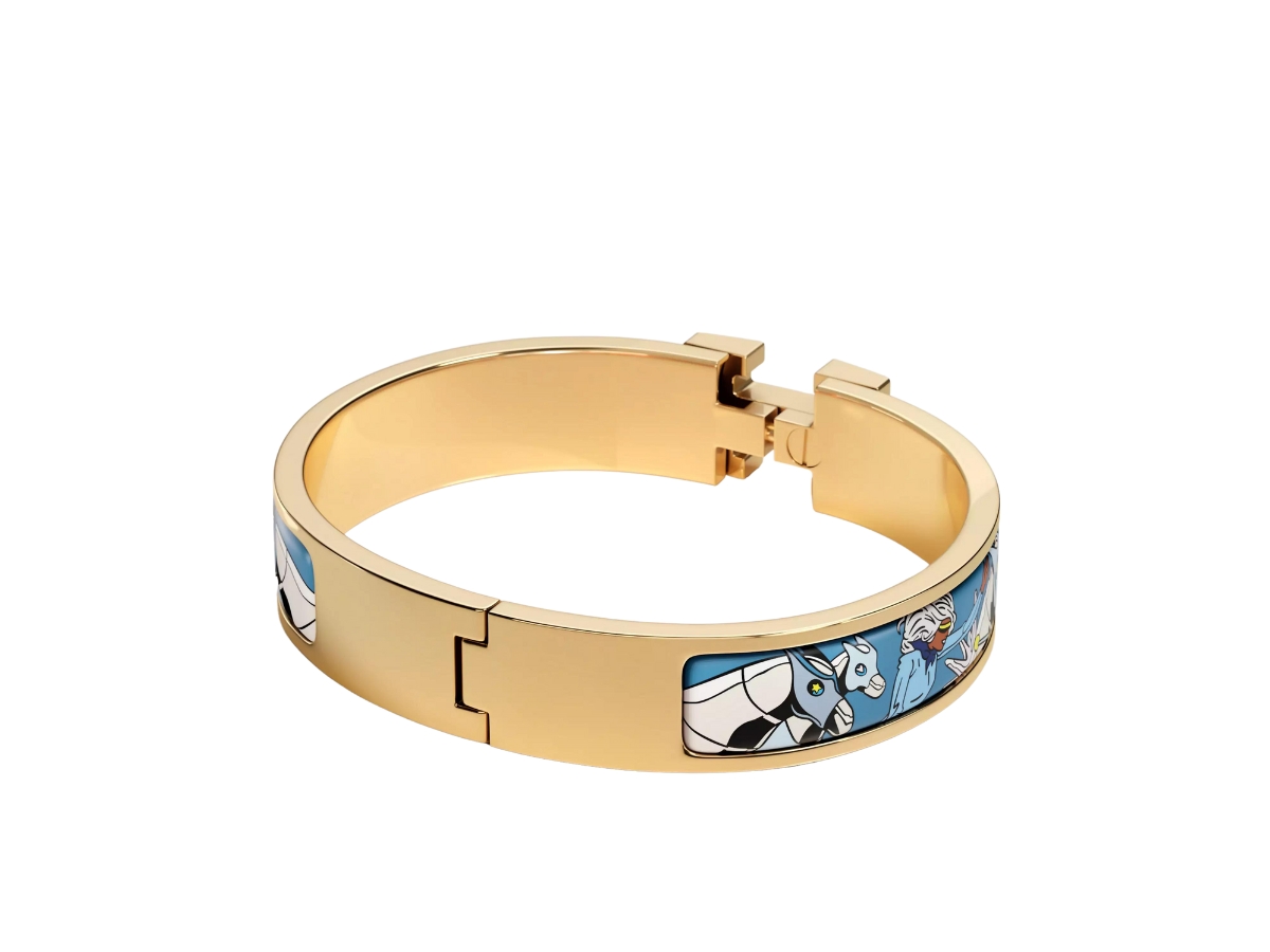 HERMES お洒落 ブレスレット 上品 Clic Clac H Les Mustangs II 703313F F5_video_2-AVS?wid=800