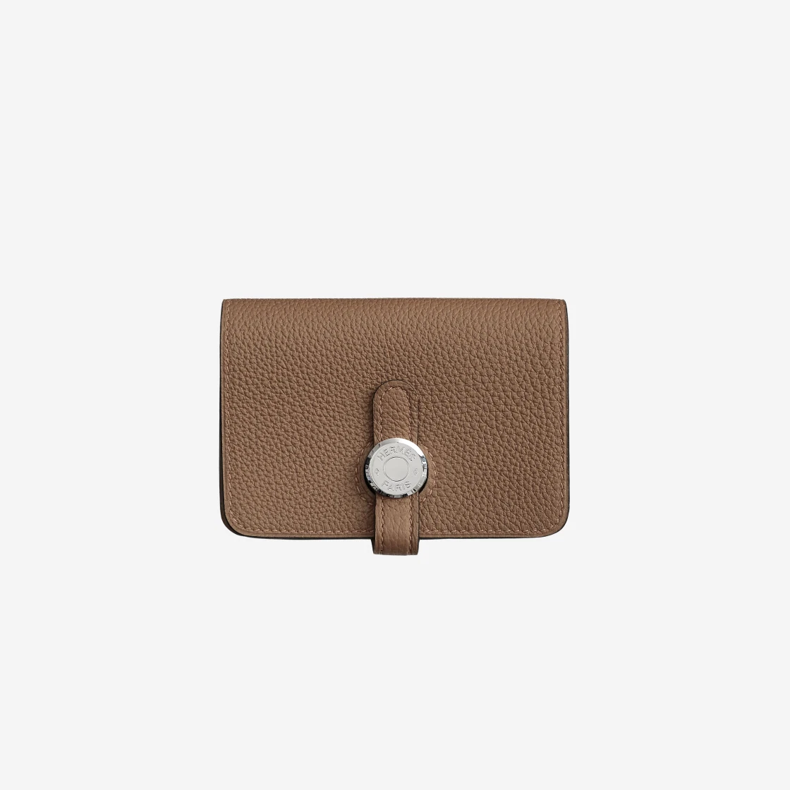 中古★Hermes Dogon Card Holder Evercolor & Palladium Feu★ HERMES Dogon Card Holder Noir PHW - Timeless Luxuries