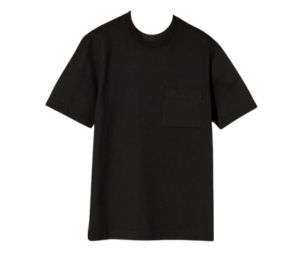Hermes H Embroidered T-Shirt Noir