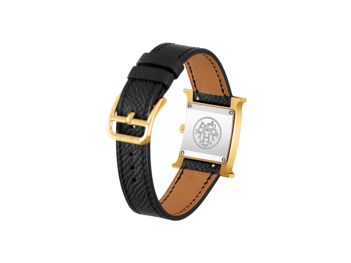 Hermes Heure H Watch Small Model 25 MM In Epsom Calfskin
