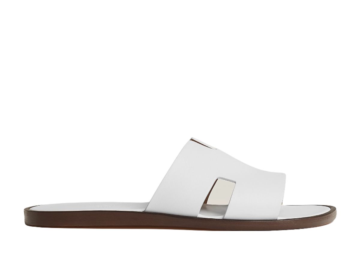 SASOM | shoes Hermes Izmir Sandal In Calfskin With Iconic H Cut-Out And ...
