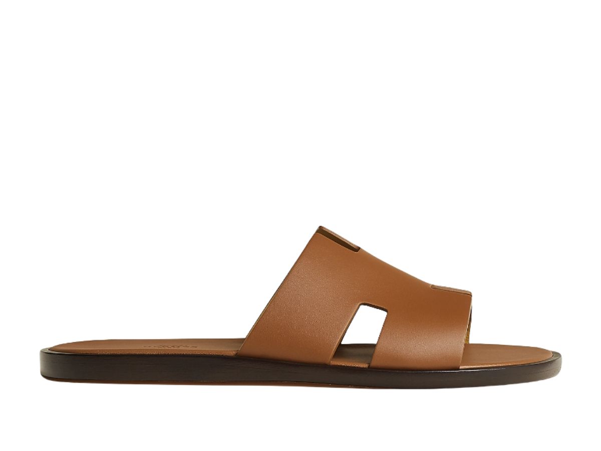 SASOM | shoes Hermes Izmir Sandal In Calfskin With Iconic H Cut-Out And ...