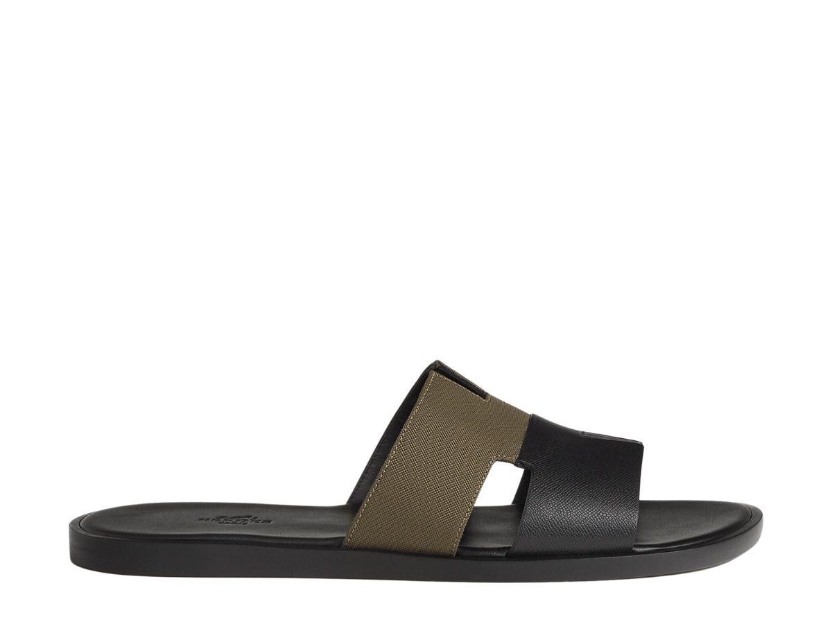 Hermes Izmir Sandal In Sport Technical Canvas And Grained