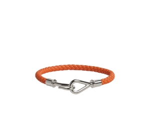 Buy Hermes Jumbo H Bracelet In Swift Calfskin With Palladium-Plated Jumbo Closure Orange at Sasom – Authentic and Ready to Ship