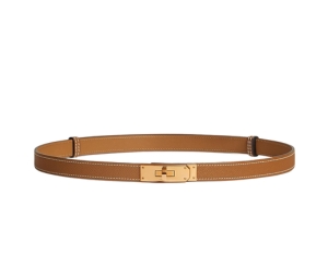 Hermes Kelly 18 Belt In Epsom Calfskin With Gold Plated Kelly Buckle Gold
