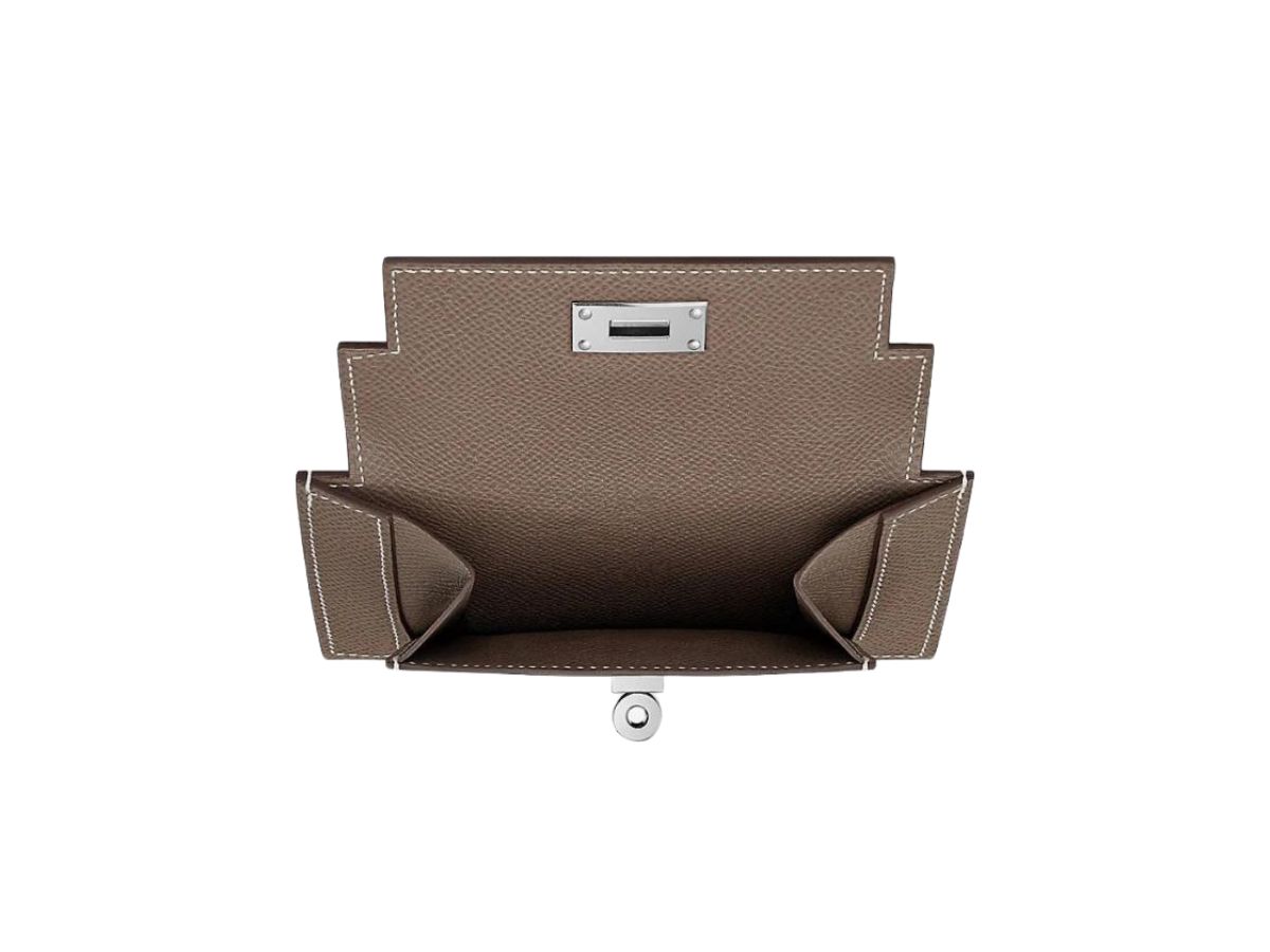 SASOM bags Hermes Kelly Pocket Compact Wallet In Epsom Calfskin With Palladium Plated Etoupe Check the latest price now