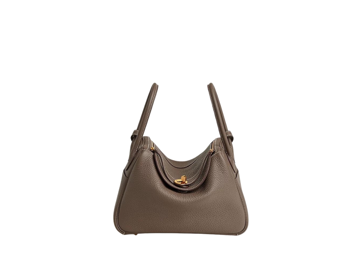 Hermes Lindy 26 Etoupe Taurillon Clemence Leather