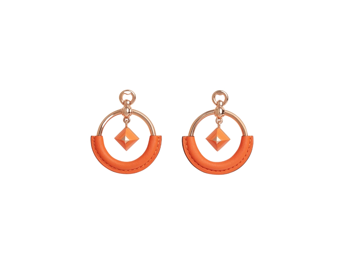【HERMES】Loop Medor earrings, small model HERMES HERMÈS LOOP MEDOR EARRINGS SMALL MODEL SIZE PM