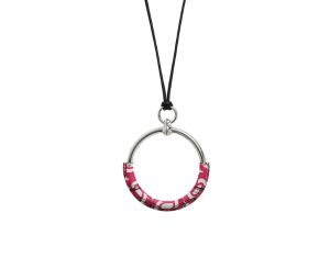 Buy Hermes Loop Pendant In Metal And Manufacture de Boucleries Printed Swift Calfskin With Gold-Plated Hardware Noir at Sasom – Authentic and Ready to Ship