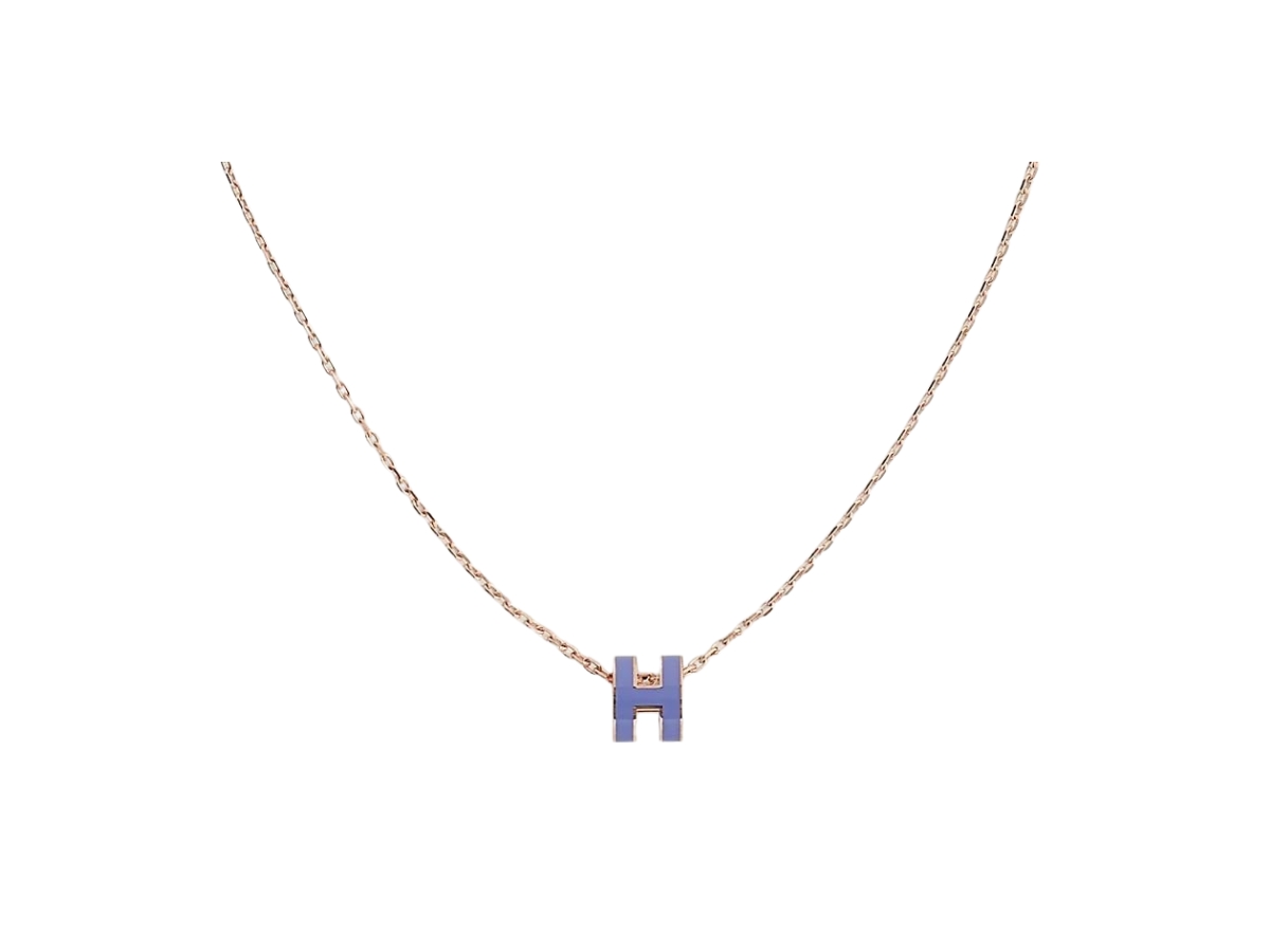 Hermès necklace pop discount h pendant lacquered