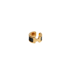 Buy Hermes Olympe Ear Cuff Small Model In Box Calfskin With Gold-Plated Hardware Noir at Sasom – Authentic and Ready to Ship