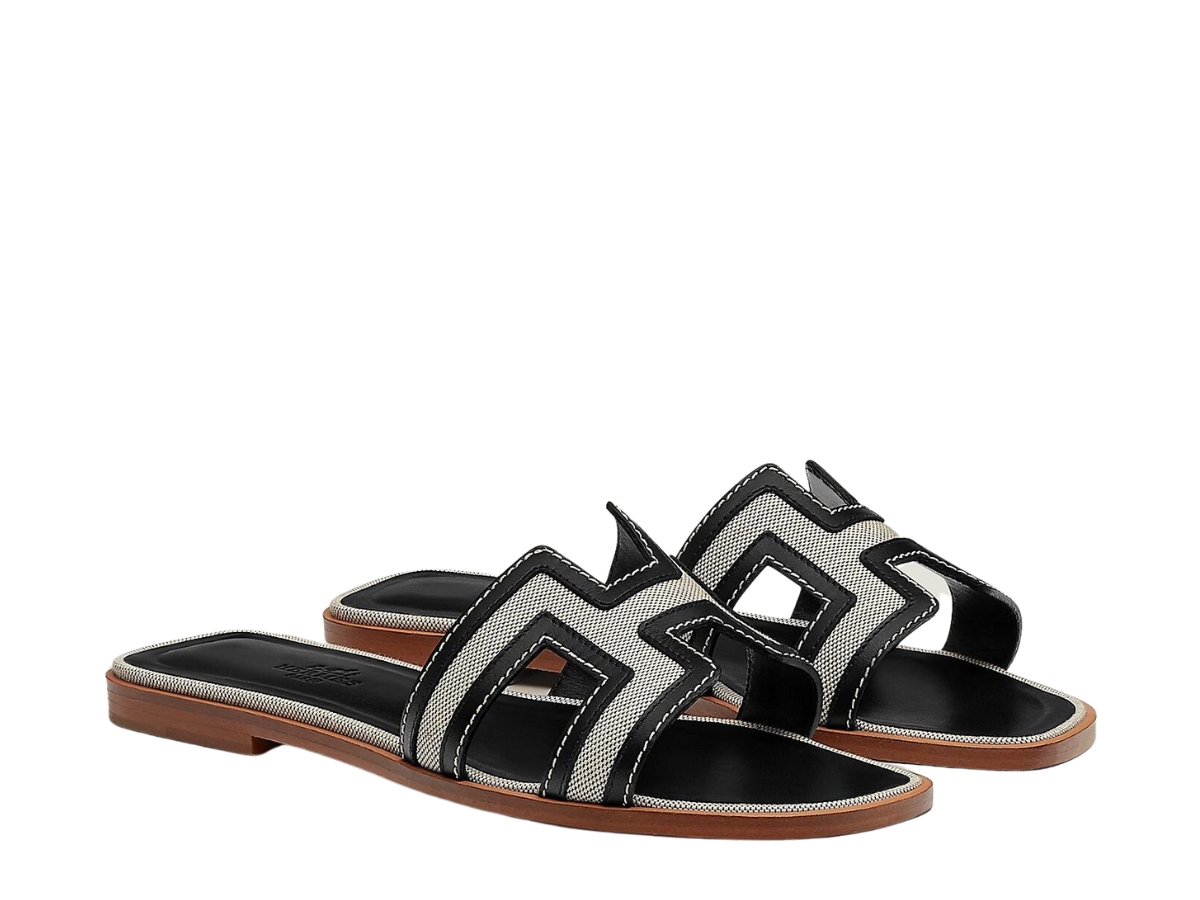 Hermes Oran Sandal Prunoir Canvas - H231095Z - US