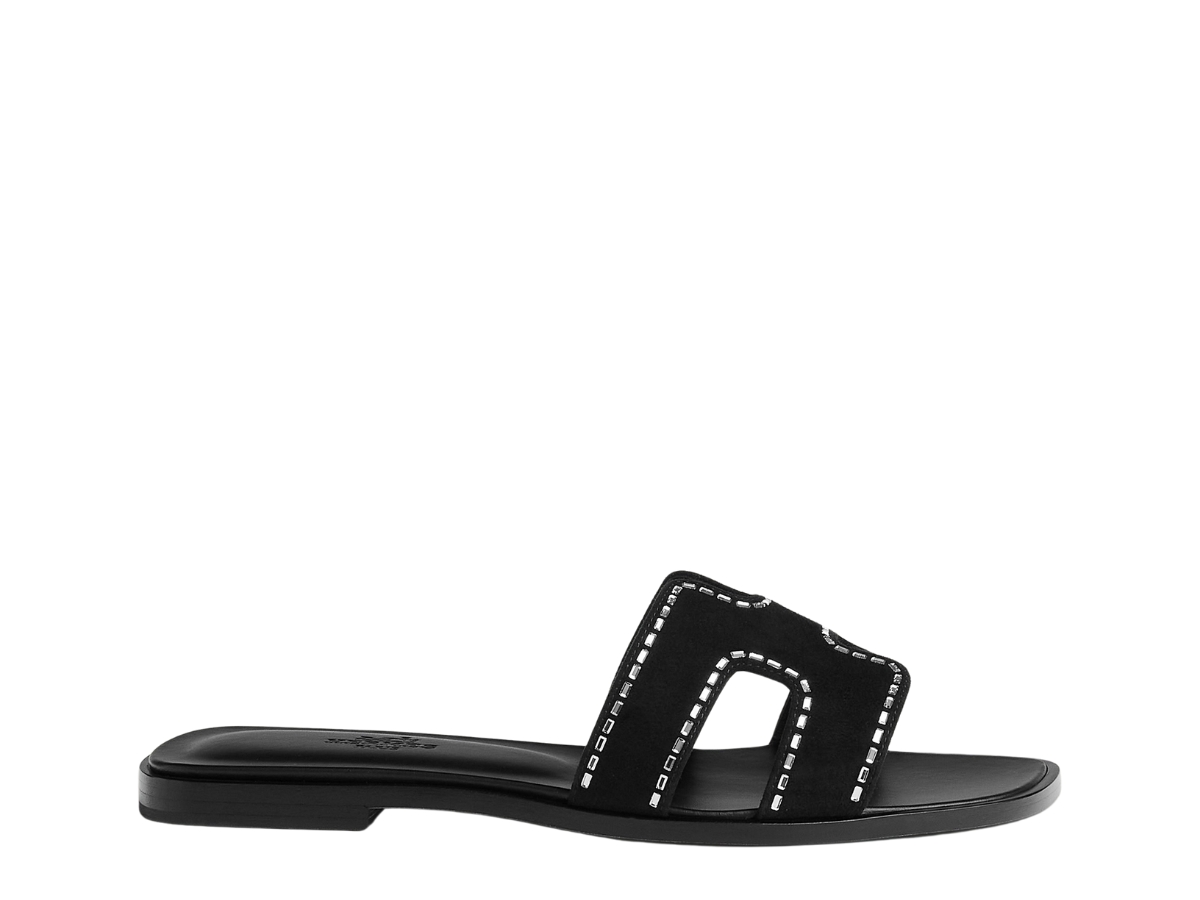 Con　HERMES NEW Hermes H021056Z Oran Sandal Gold / 03 Box 37.5 Sandals
