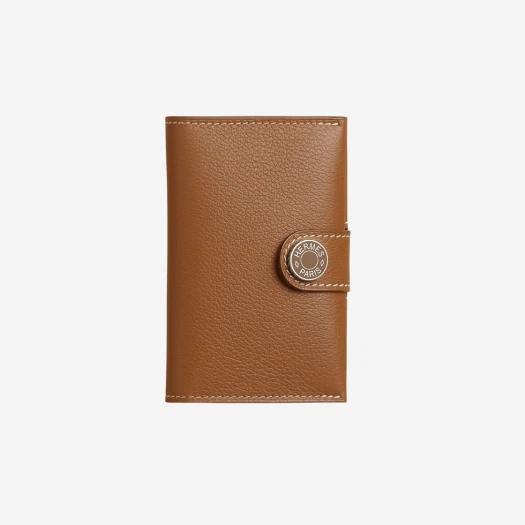 Buy Hermes R.M.S Card Holder Evercolor & Palladium Gold at Sasom – Authentic and Ready to Ship