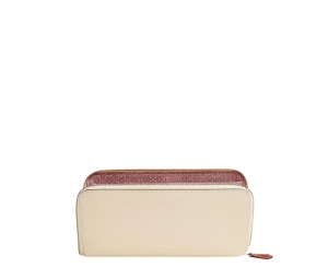 Hermes Silk'In Classique Long Wallet In Epsom And Barenia Calfskin With Palladium Plated Closure Nata Chaï Rose Pourpre