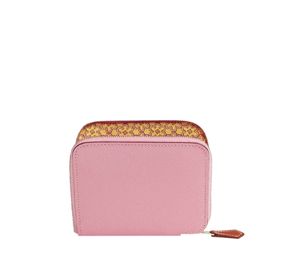 Buy Hermes Silk'In Compact Wallet In Epsom And Barenia Calfskin Lucky Daisy Printed With Palladium Plated Mauve Sylvestre-Jaune Citron-Cuivre at Sasom – Authentic and Ready to Ship