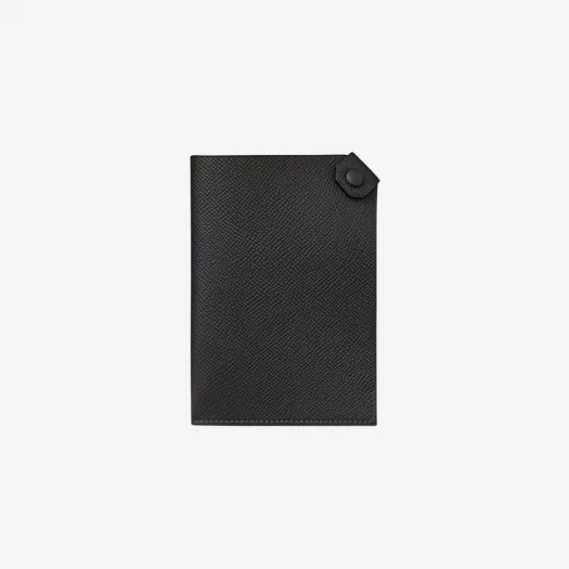 Buy Hermes Tarmac Passport Holder Epsom & Palladium Noir at Sasom – Authentic and Ready to Ship