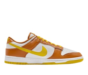 Buy Nike  Dunk Low Retro Summit White Desert Ochre White Bright Citron at Sasom – Authentic and Ready to Ship
