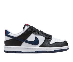 Buy Nike Dunk Low Black White Midnight Navy GS at Sasom – Authentic and Ready to Ship