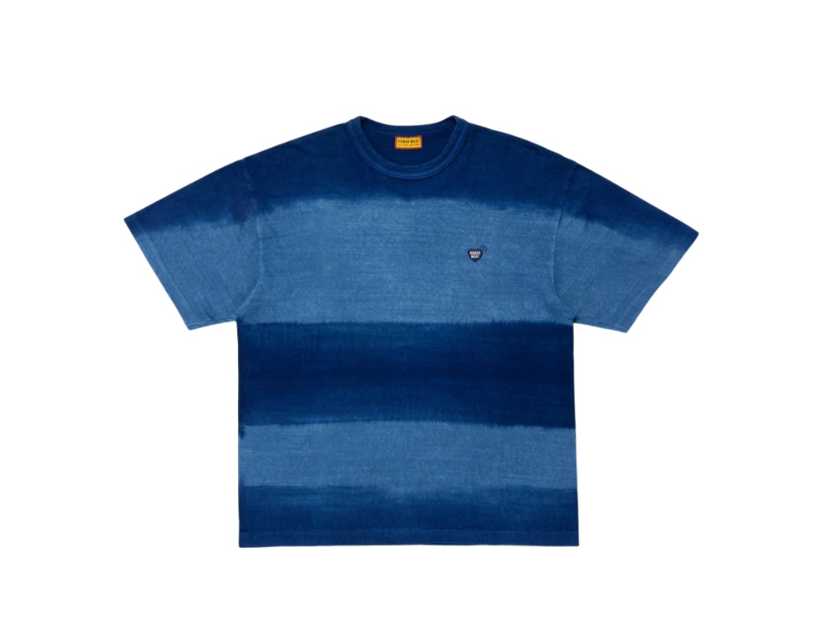 Human Made Indigo Dyed Striped T-shirt Indigo | ของแท้