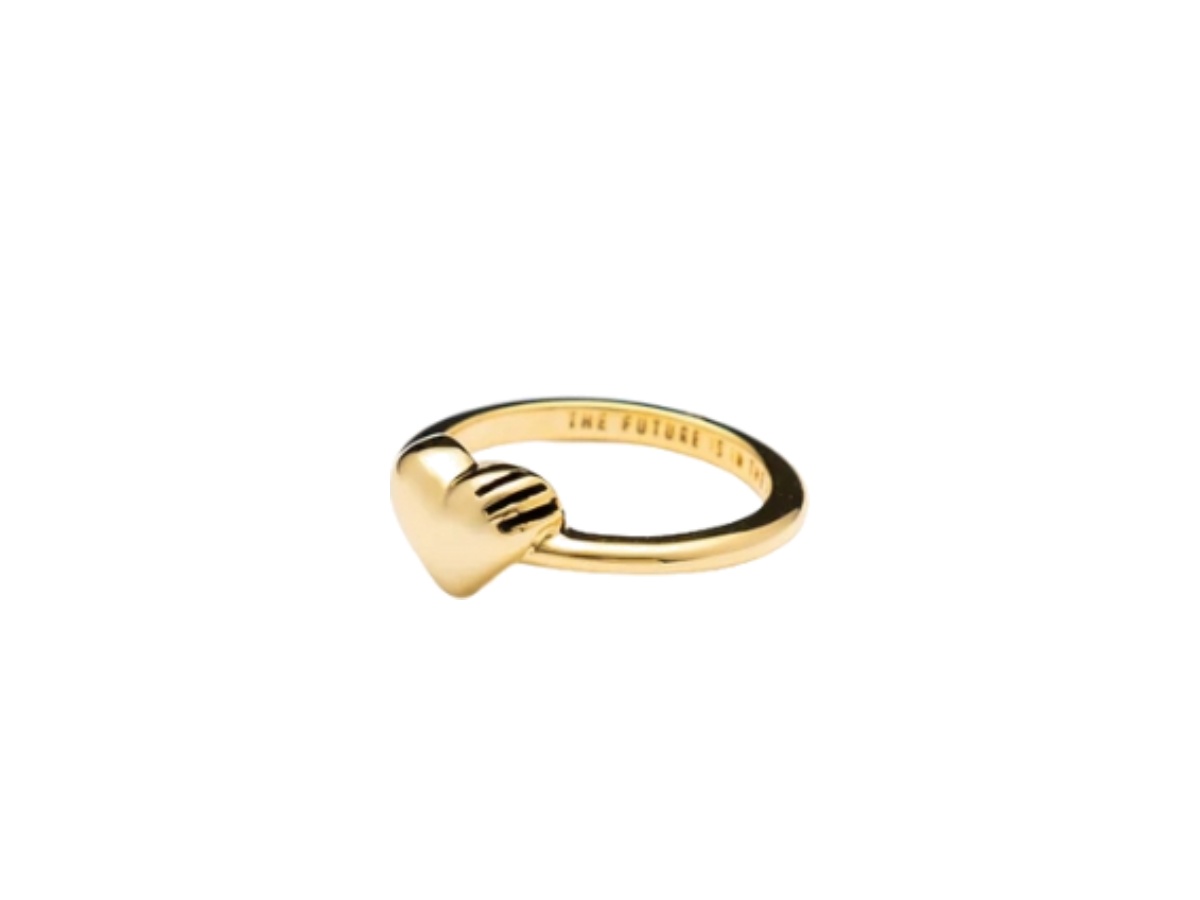Human Made Heart Silver Ring Gold Shop Authentic at SASOM