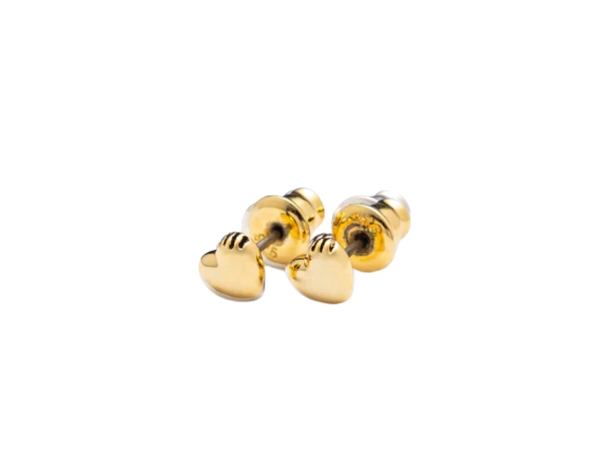 イヤリング HUMAN MADE FW25 Heart earrings (HM29GD069 GOLD) ช้อป Human Made Heart Earrings Goldของแท้ที่ SASOM