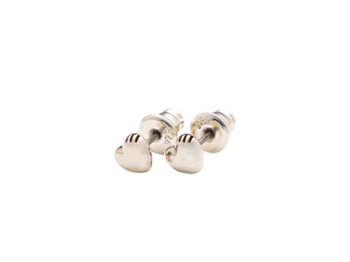 Human Made Heart Earrings Silver Shop Authentic at SASOM