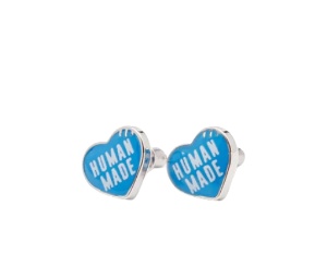 Buy Human Made Heart Earrings Blue (SS29) at Sasom – Authentic and Ready to Ship