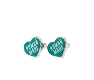 Buy Human Made Heart Earrings Green (SS29) at Sasom – Authentic and Ready to Ship