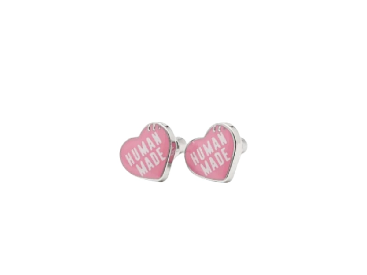 Buy Human Made Heart Earrings Pink (SS29) | SASOM