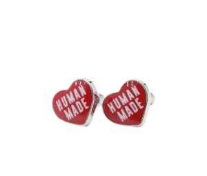 ช้อป Human Made Heart Earrings Silverของแท้ที่ SASOM