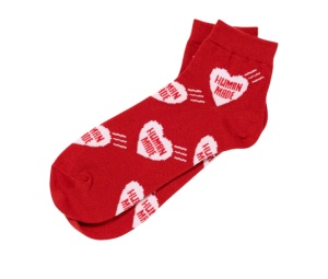 Buy Human Made Heart Short Socks Red at Sasom – Authentic and Ready to Ship