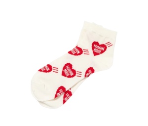 Buy Human Made Heart Short Socks White at Sasom – Authentic and Ready to Ship