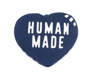 Buy Human Made Heart Beads Cushion Navy at Sasom – Authentic and Ready to Ship