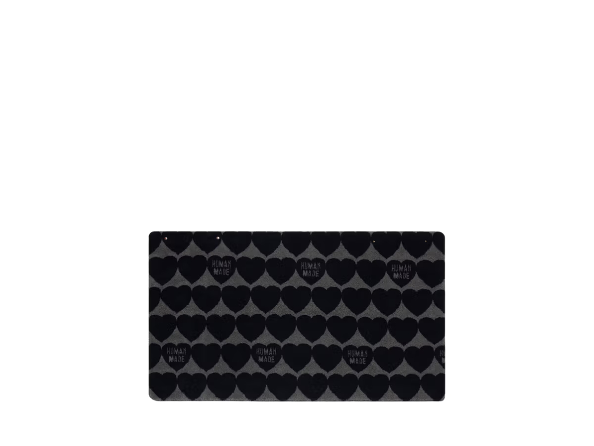 Buy Human Made Heart Fleece Blanket Black at Sasom – Authentic and Ready to Ship