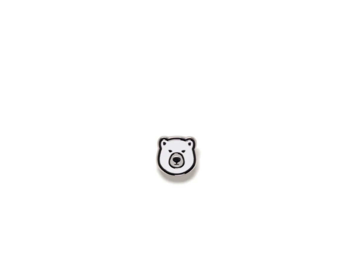 Buy Human Made Animal Head Pins White at Sasom – Authentic and Ready to Ship