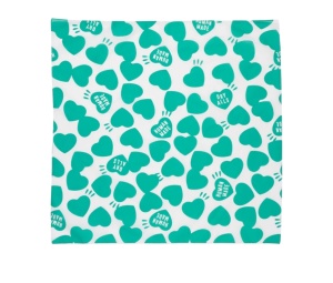 Buy Human Made Heart Big Bandana Green at Sasom – Authentic and Ready to Ship