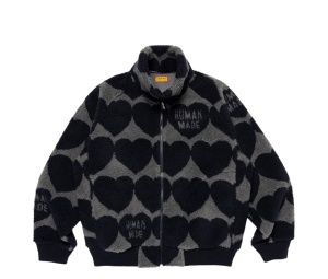 Buy Human Made Heart Fleece Jacket Navy at Sasom – Authentic and Ready to Ship