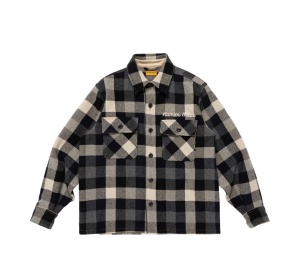 Buy Human Made Wool Check Shirt Jacket Black at Sasom – Authentic and Ready to Ship