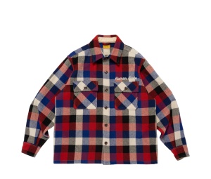 Buy Human Made Wool Check Shirt Jacket Red at Sasom – Authentic and Ready to Ship