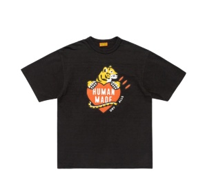 Buy Human Made Tiger And Heart Logo Graphic T-Shirt Black at Sasom – Authentic and Ready to Ship