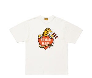 Buy Human Made Tiger And Heart Logo Graphic T-Shirt White at Sasom – Authentic and Ready to Ship