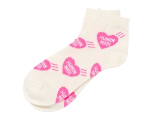 Buy Human Made Heart Short Socks Pink at Sasom – Authentic and Ready to Ship